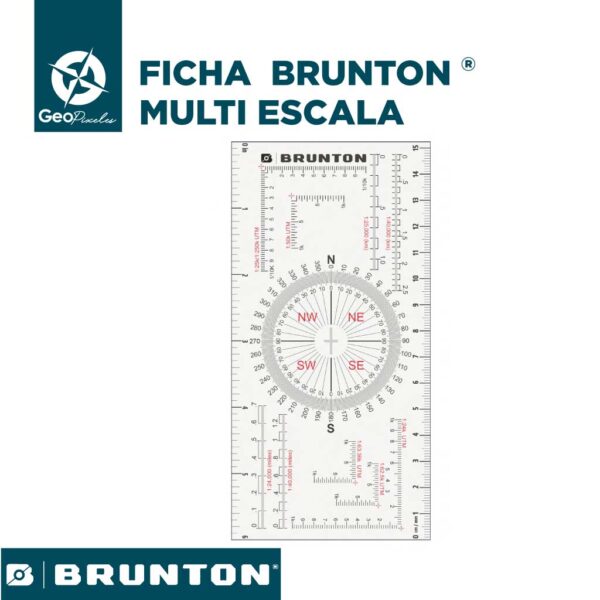 Multi Escala Transparente para mapas - Brunton ®