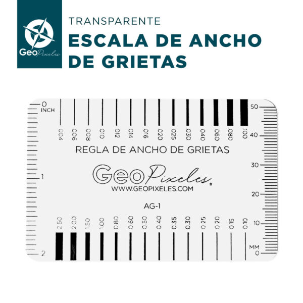 Regla de ancho de Grietas - Geopixeles