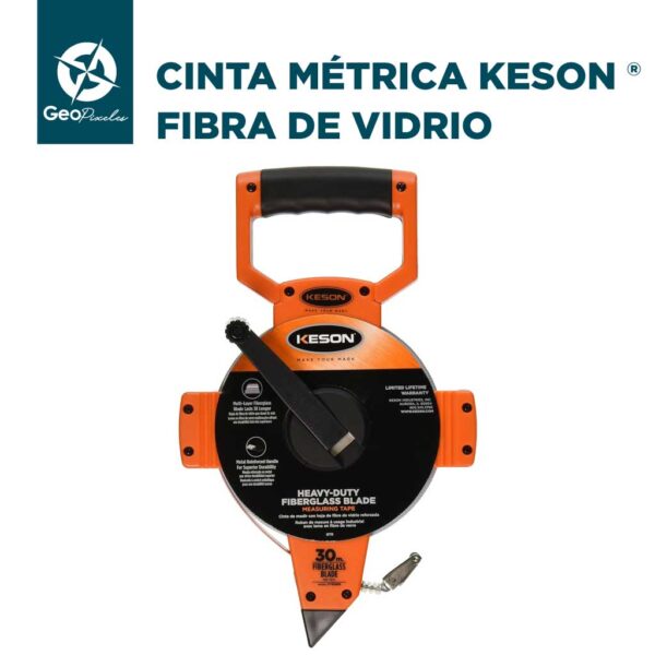 Cinta métrica fibra de vidrio - Keson ® OTRS HUINCHA KESON 50MTS. (165FT) F. VIDRIO - Geopixeles Chile - insumos geológicos y arqueológicos