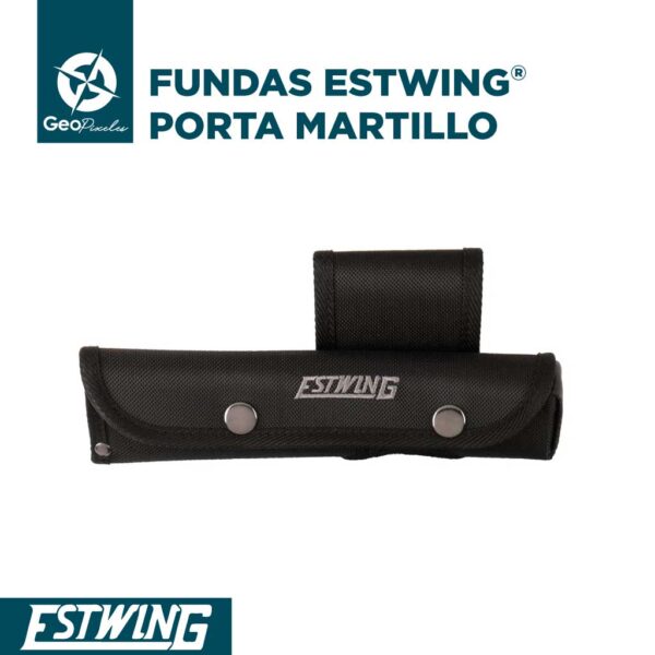 Funda porta martillo geológico - Estwing ® - Geopixeles Chile - Martillo geológico - PORTA MARTILLO ESTWING AZUL (NO 23) - FUNDA DE CUERO IMPORT. P/MARTILLO GFELLER