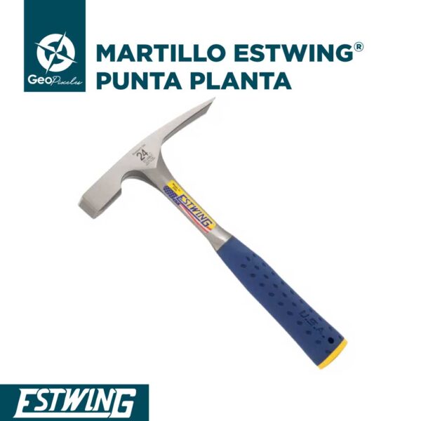 Martillo Geológico Estwing ® Punta plana - Martillo sedimentario - Martillo estwing - martillo geológico - MARTILLO ESTWING PLANO 24 OZ. (E3-24BLC) - MARTILLO CON EXTREMO PLANO ESTWING