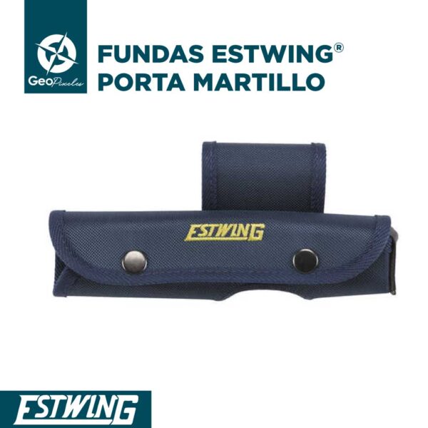 Funda porta martillo punta plana - Estwing ® - Geopixeles Chile - Martillo geológico -PORTA MARTILLO ESTWING AZUL (NO 23)