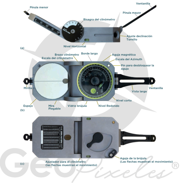 brújula estructural Brunton - Geopixeles Chile - Brunton Chile
